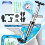 Heavy-Duty Toilet Plunger and Clog Remover
