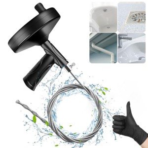 33-Foot Drain Snake for Clogs & Hair Removal