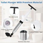 High-Pressure Air Toilet Drain Clog Remover