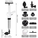 High-Pressure Air Toilet Drain Clog Remover