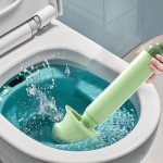 High Pressure Toilet Plunger for Clogs (Green)