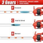 20V Cordless Drain Auger with 25FT Snake