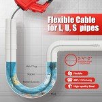 20V Cordless Drain Auger with 25FT Snake