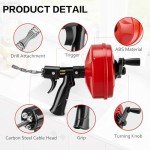 Feeloco 35 FT Automatic Retractable Drain Snake