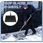 62-Inch Adjustable Ice Scraper and Snow Shovel