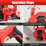 20V Cordless Drain Auger with 25FT Snake