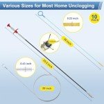 30-Inch Drain Snake & Flexible Cleaning Tools Set