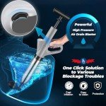 High-Pressure Toilet Plunger with Real-Time Barometer