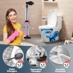 High-Pressure Toilet Plunger with Real-Time Barometer