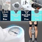 High-Pressure Toilet Plunger with Real-Time Barometer