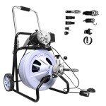Jaxenor Electric Drain Cleaner 75FT with Cutters