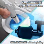 High-Pressure Toilet Plunger with Real-Time Barometer