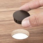 64PCS Brown Plastic Hole Plugs for Furniture