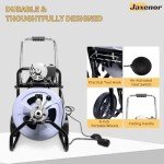 Jaxenor Electric Drain Cleaner 75FT with Cutters