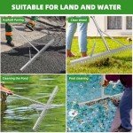 36" Heavy Duty Aluminum Landscape Garden Rake
