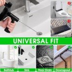 33 Ft Drain Auger with Gloves - Heavy Duty Clog Remover