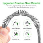 33 Ft Drain Auger with Gloves - Heavy Duty Clog Remover