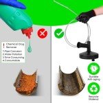 33 Ft Drain Auger with Gloves - Heavy Duty Clog Remover