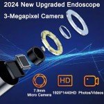 Toyone 3MP Waterproof Endoscope Camera with LEDs