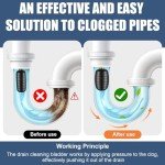 Fosenlion 3-Piece Drain Cleaning Bladder Kit