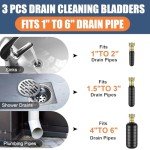 Fosenlion 3-Piece Drain Cleaning Bladder Kit
