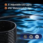 Toyone 3MP Waterproof Endoscope Camera with LEDs