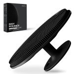 Silicone Body Scrubber for All Skin Types - Black