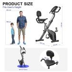 4-in-1 Folding Magnetic Exercise Bike with LCD Display