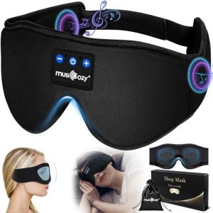 Wireless Sleep Mask with Bluetooth Headphones for Relaxation