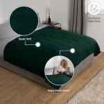 Brentfords 6kg Forest Green Weighted Blanket