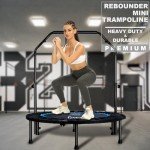 DARCHEN 200KG Indoor Mini Trampoline for Adults