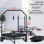 DARCHEN 200KG Indoor Mini Trampoline for Adults
