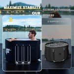 CalmMax Portable Oval Ice Bath Tub for Athletes