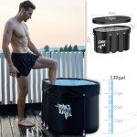 CalmMax Portable Oval Ice Bath Tub for Athletes