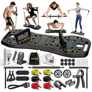 LALAHIGH Portable Home Gym System with Accessories