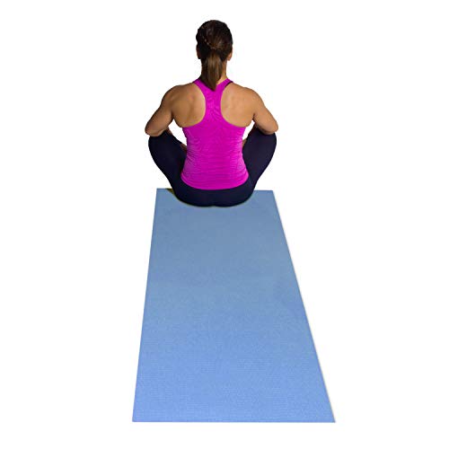 Blue Yoga Mat for Barbell Workouts