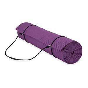 Gaiam Essentials Yoga Mat with Carrier Sling - Purple