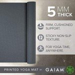 Gaiam Non-Slip Yoga Mat in Folkstone Grey