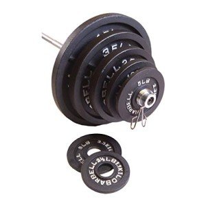 CAP Barbell 300 LB Olympic Weight Set with Bar
