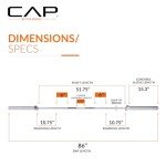 CAP Barbell 7-Foot Olympic Chrome Weight Bar