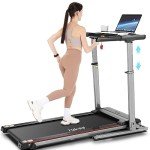 Folding Treadmill Desk with Adjustable Height