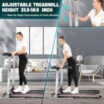Folding Treadmill Desk with Adjustable Height