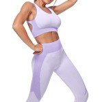 3-Piece Women's Workout Set - Purple
