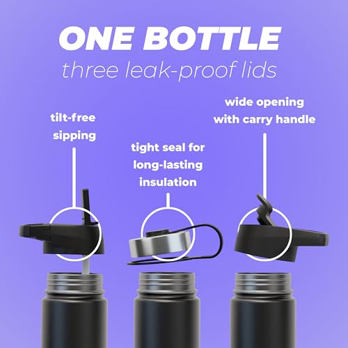 Iron Flask 40 oz Sports Water Bottle - Black