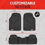 All-Weather Rubber Car Mats with Cargo Liner