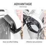 SEAMETAL 2PCS Car Rearview Mirror Rain Eyebrow Carbon Fiber Universal Car Rain Shield Reversing Mirror Rain Cover Car Accessorie