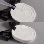 Camellia Plaster Hanging Plate Silicone Mold Wardrobe Car Fragrances Aromatherapy Epxoy Resin Mould DIY Casting Tool