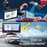 9 Inch GPS Navigation for Car Truck HGV SAT NAV Accessories Tools HD Navigator 2024 Free Update Europe North America Map 8GB FM