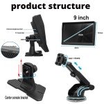 9 Inch GPS Navigation for Car Truck HGV SAT NAV Accessories Tools HD Navigator 2024 Free Update Europe North America Map 8GB FM