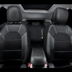 CAR PASS Leather Car Seat Covers Front Seats only, with Air Mesh Front Seat Covers Breathable, Cool Automotive Seat Covers 2 Pack, Universal Fit Most Cars,SUV,Truck,Van Airbag Compatible(Black Gray)